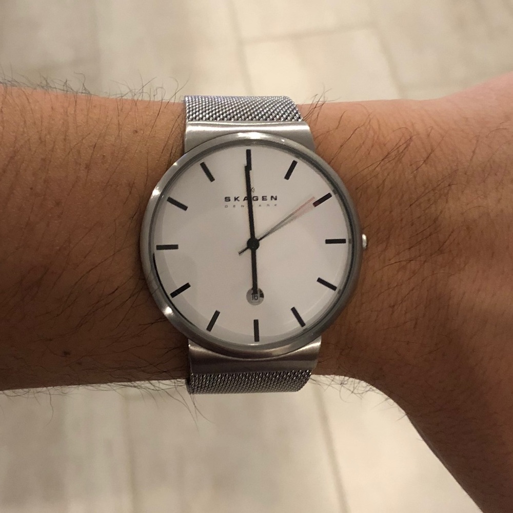 Skagen Ancher Steel Mesh Watch (preowned)